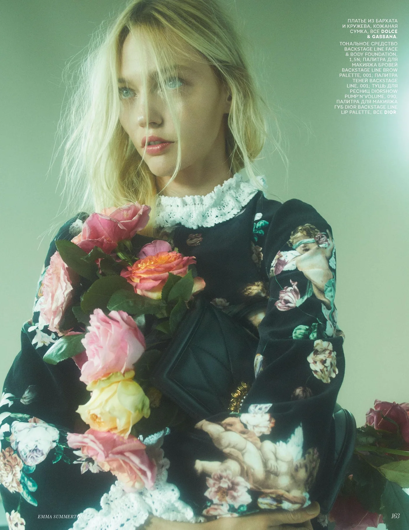 Emma Summerton Captures Sasha Pivovarova In Floral Romance For